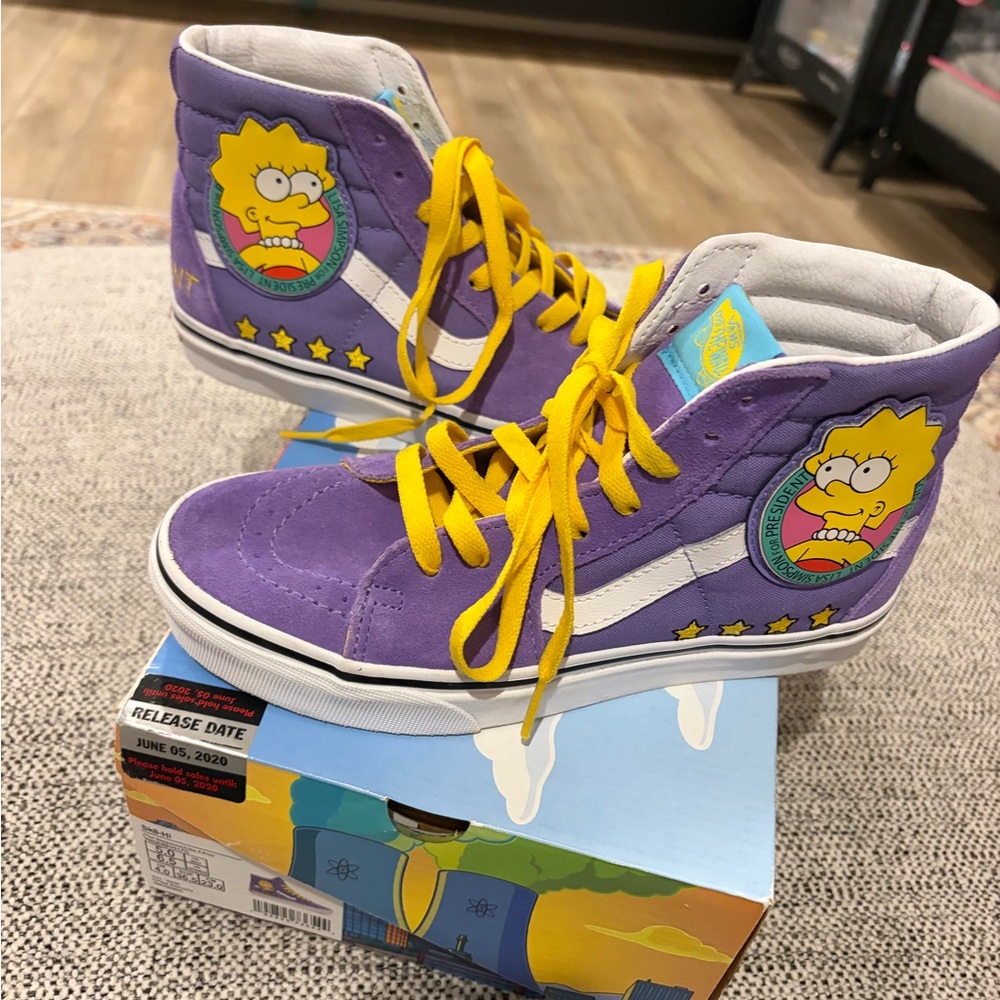 Vans The Simpsons x Sk8-Hi 'Lisa 4 Prez' sneakers size 6.5 women’s
